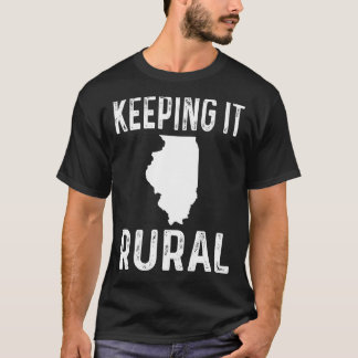 Behalt des ländlichen Bauern Illinois Landbau F T-Shirt