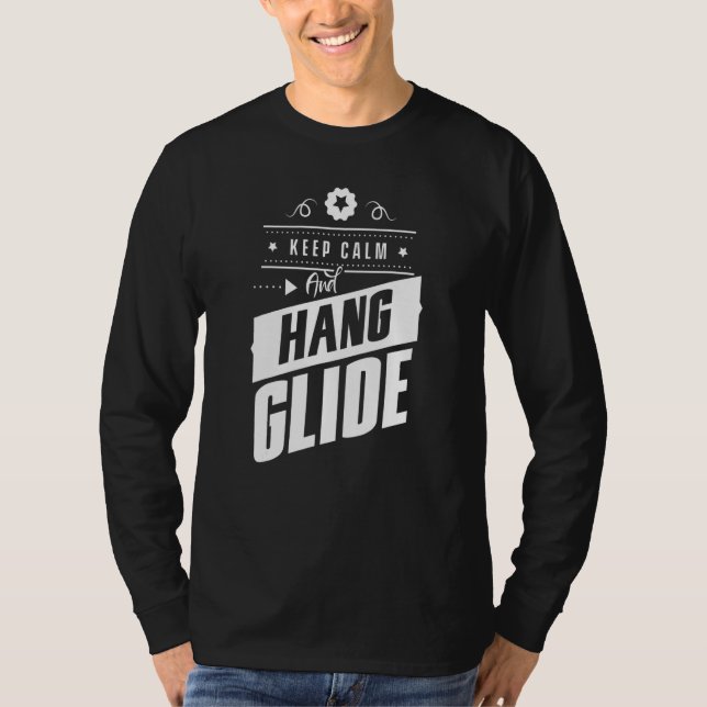 Behalt des Pilotprogramms "Ruhe und Hang Glide Han T-Shirt (Vorderseite)