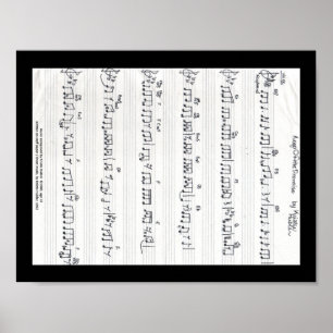 Behalt des Promise Sheet Music Poster