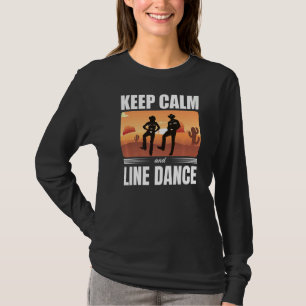 Behalt des Tanzes für Ruhe und Linie T-Shirt