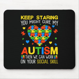 Behalt, dich zu stürzen, könnte mein Autismus-Räts Mousepad