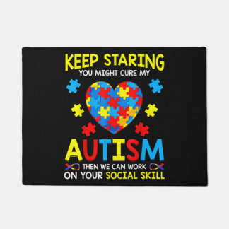 Behalt, dich zu stürzen, könnte meine Autismus hei Fußmatte