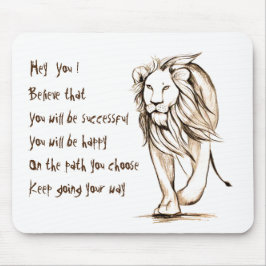 Behalt dir den Weg zu gehen Mousepad