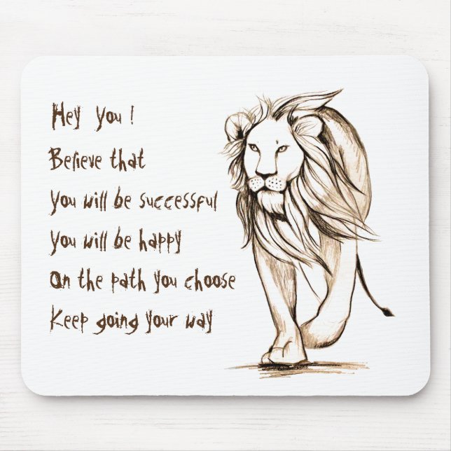 Behalt dir den Weg zu gehen Mousepad (Vorne)