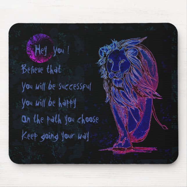 Behalt dir den Weg zu gehen Mousepad (Vorne)