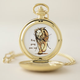 behalt dir den Weg zu gehen Taschenuhr