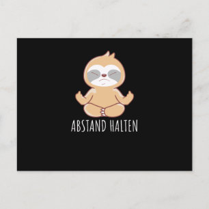 Behalt Distanz Postkarte
