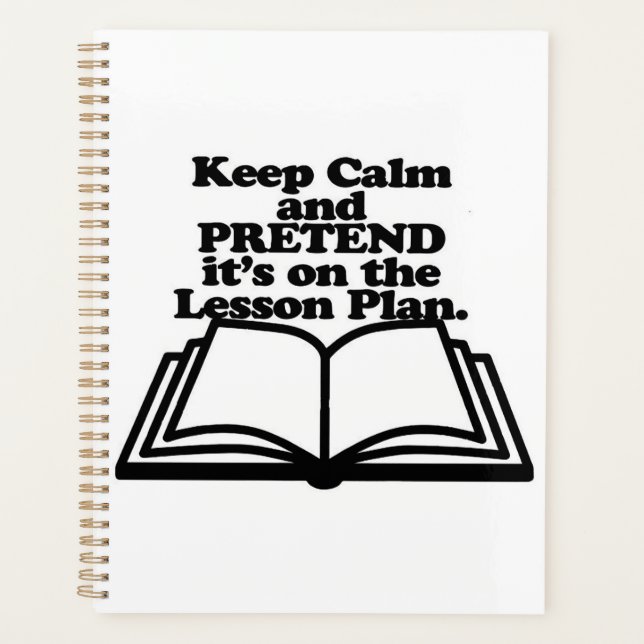 Behalt eines Calm Lesson Plans Planer (Vorderseite)