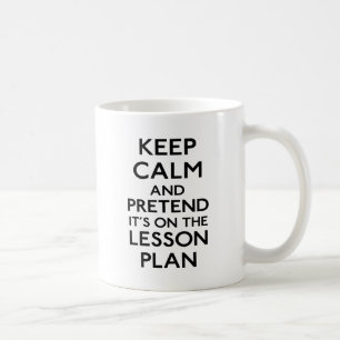 Behalt eines Calm Lesson Plans Tasse