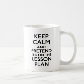 Behalt eines Calm Lesson Plans Tasse