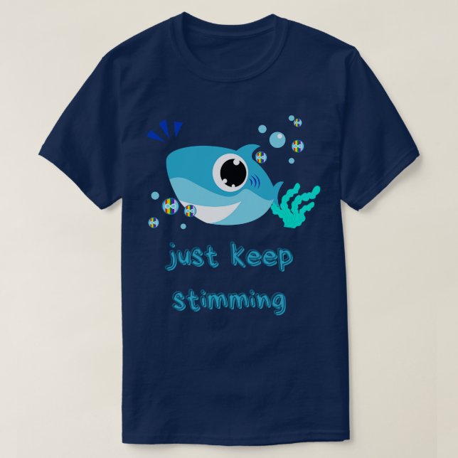 Behalt einfach Autismus zu stimulieren T-Shirt (Design vorne)
