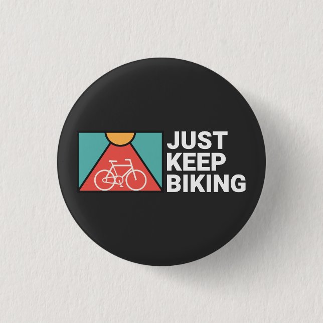 Behalt einfach Biking Button (Vorderseite)
