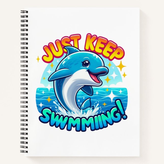 Behalt einfach die Dolphin Notizbuch (Vorderseite)