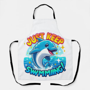 Behalt einfach die Dolphin Schürze