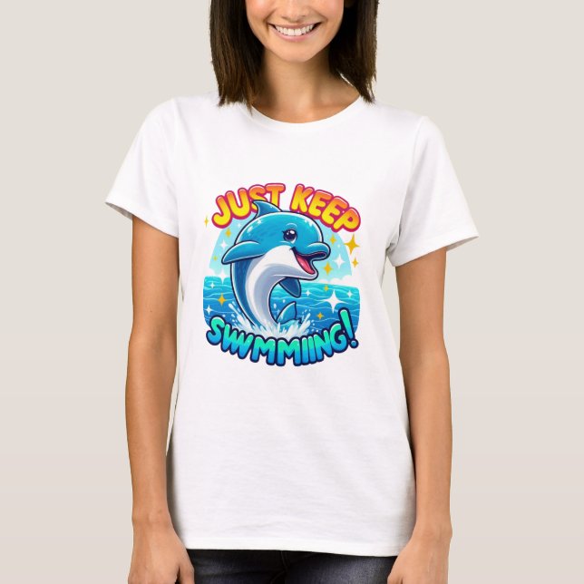 Behalt einfach die Dolphin T-Shirt (Vorderseite)