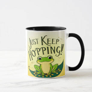 Behalt einfach Hopping! Frog Tasse