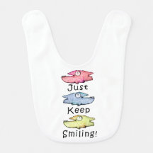 Behalt einfach lächeln! Farbiger Zahnfisch