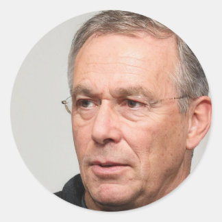 Behalt einfach nur Schwimmen Runder Aufkleber