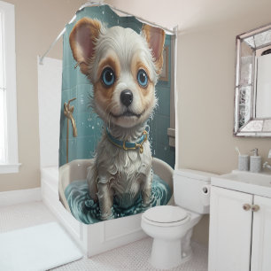 Behalt einfach Scrubbing - Funny Animal Portraits Duschvorhang