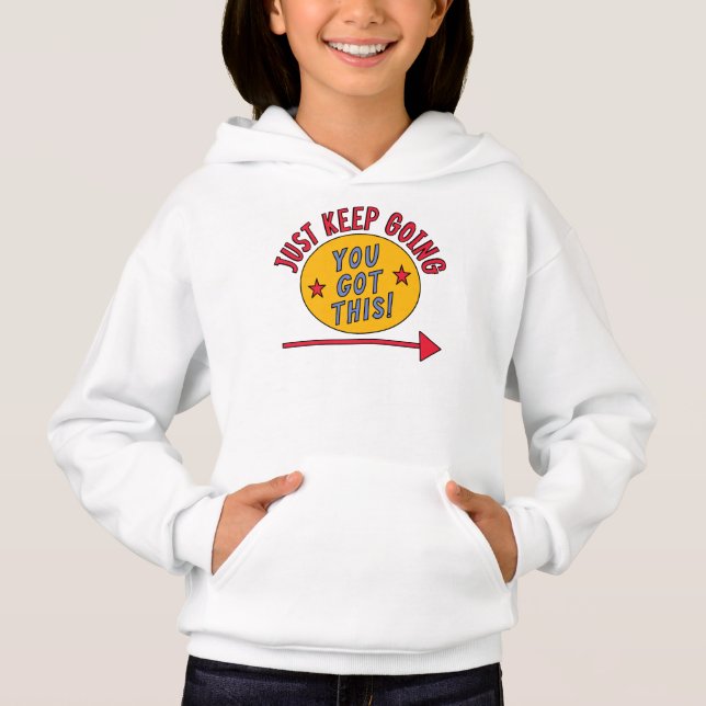 Behalt einfach zu gehen hoodie (Vorderseite)