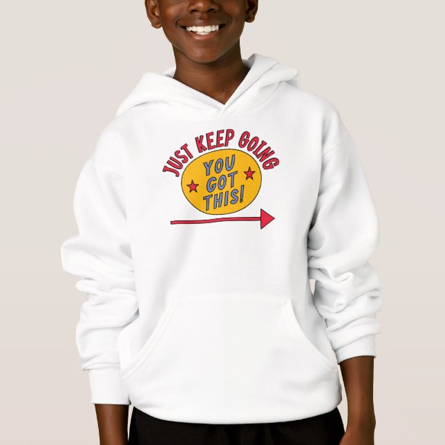 Behalt einfach zu gehen hoodie (Vorderseite)