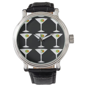Behalt 'Em Coming Martini Watch (schwarz) Armbanduhr