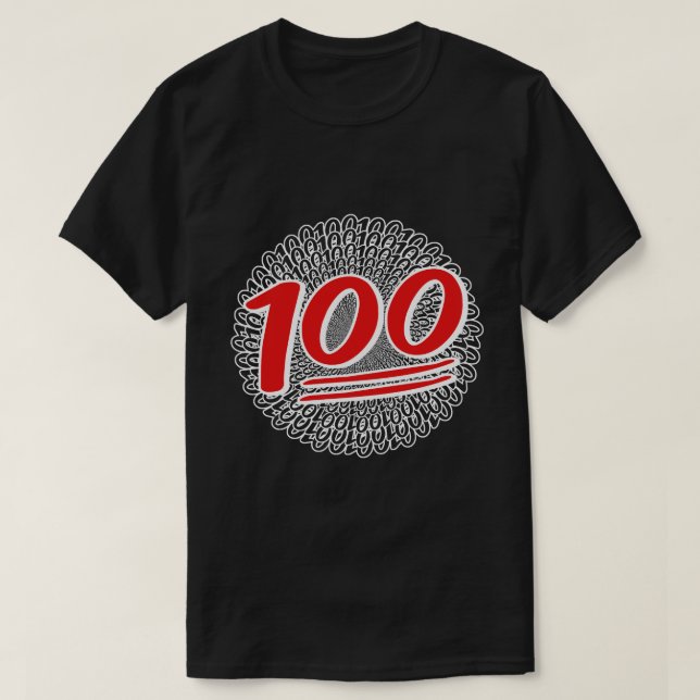 Behalt es 100 den ganzen Tag T - Shirt (Design vorne)