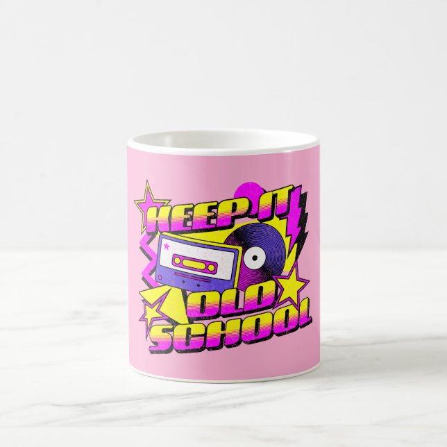 Behalt es alte Schule Kaffeetasse (Mittel)