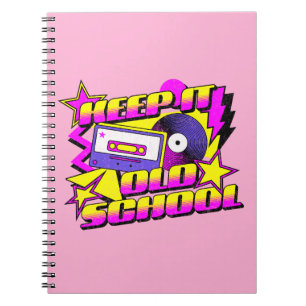 Behalt es alte Schule Notizblock