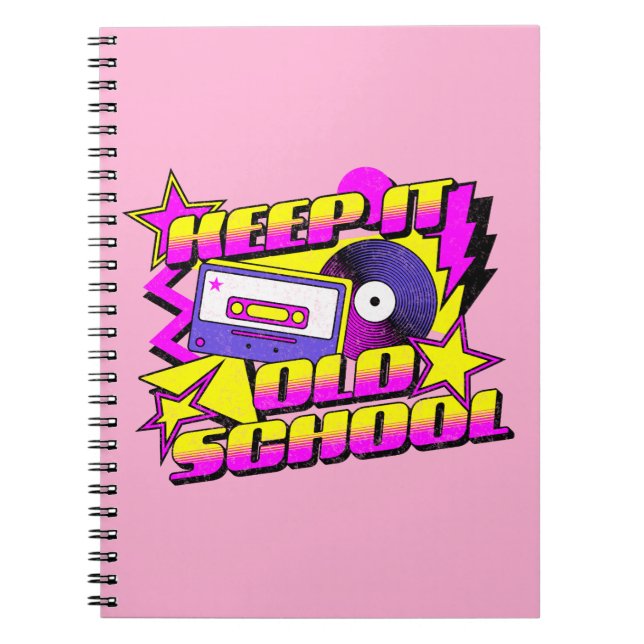 Behalt es alte Schule Notizblock (Vorderseite)