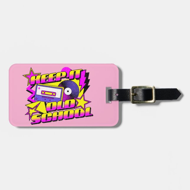 Behalt es altmodisch gepäckanhänger (Vorderseite horizontal)