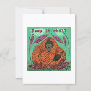 Behalt es Chill Postkarte