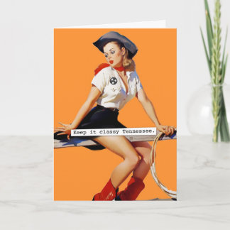 Behalt es Classy Tennessee Geburtstagskarte Karte
