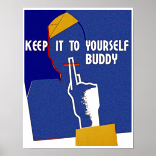 Behalt es dir selbst Buddy Poster