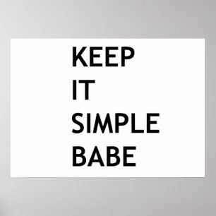 Behalt es einfach. poster