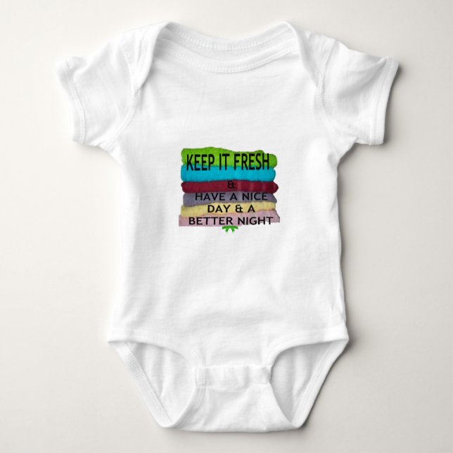 Behalt es frisch baby strampler (Vorderseite)