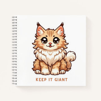 Behalt es Giant kitten auf Notebook Notizbuch