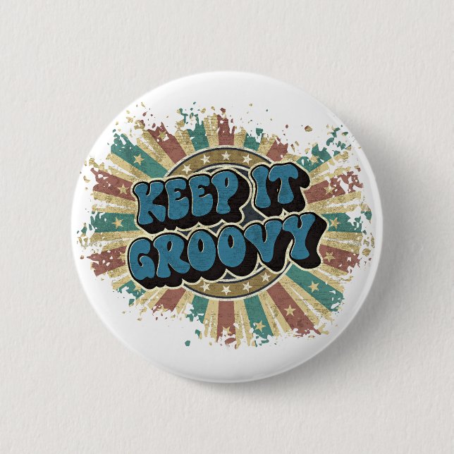 Behalt es groovy button (Vorderseite)