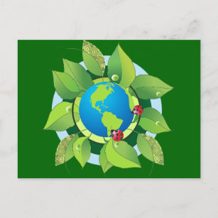 Behalt es Grün für den Tag der Erde Postkarte