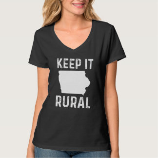 Behält es ländlich Iowa Landwirt Landwirtschaft H T-Shirt