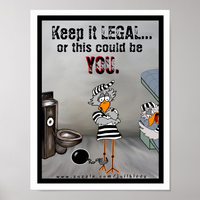Behalt es LEGAL: Jailbird Poster (Vorne)