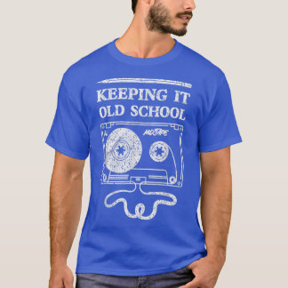 Behalt es Old School - Cassette Tape Retro 80er 90 T-Shirt