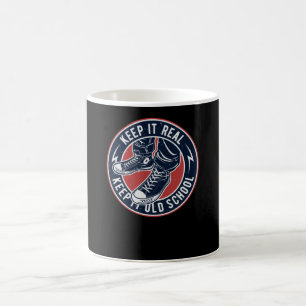 Behalt es richtig behalten alte Schule Kaffeetasse