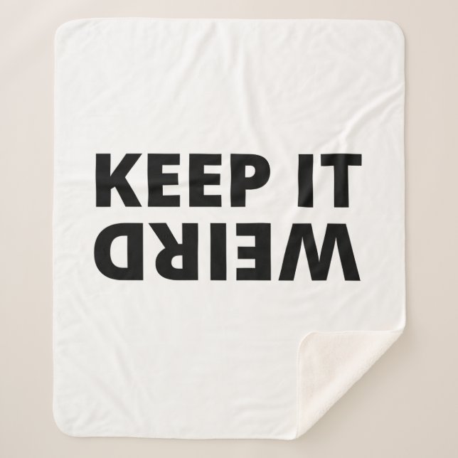 Behalt es seltsam sherpadecke (Vorderseite)