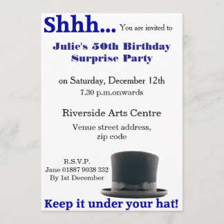 Behalt es unter deiner Hut-Einladung Einladung