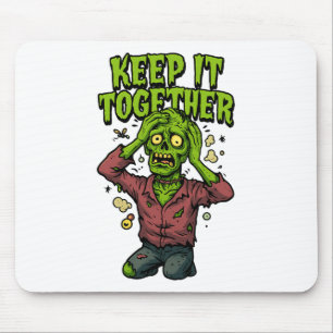 Behalt es zusammen - Funny Zombie Pun Sarcastic Mousepad
