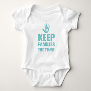 Behalt Familien zusammen Baby Strampler