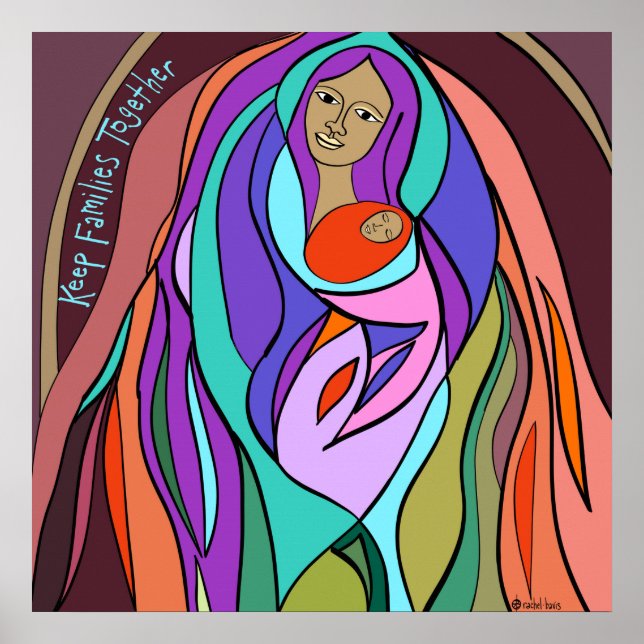 Behalt Families Together - Madonna for Large Poste Poster (Vorne)