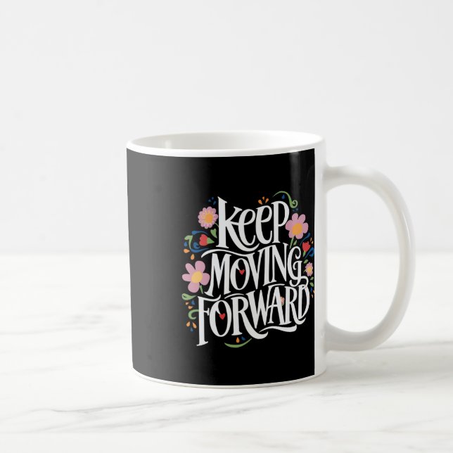 Behalt Forward Joyful Floral Mütter Day Illu Kaffeetasse (Rechts)