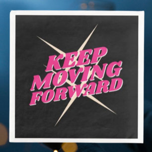 Behalt Forward - Motivierend Paper Napkin Serviette